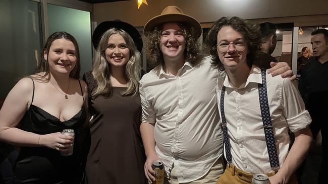 Katie McKenzie, Sofia Abbey, Jonas White and Fletcher Colfs were loving the Heart of Gold opening night soiree.