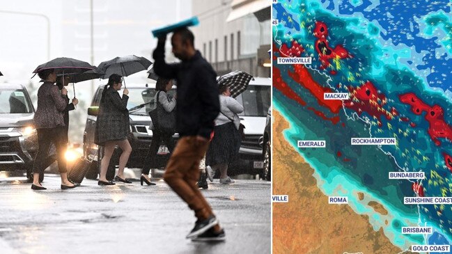 Warning as dangerous double rain systems zero in on Qld