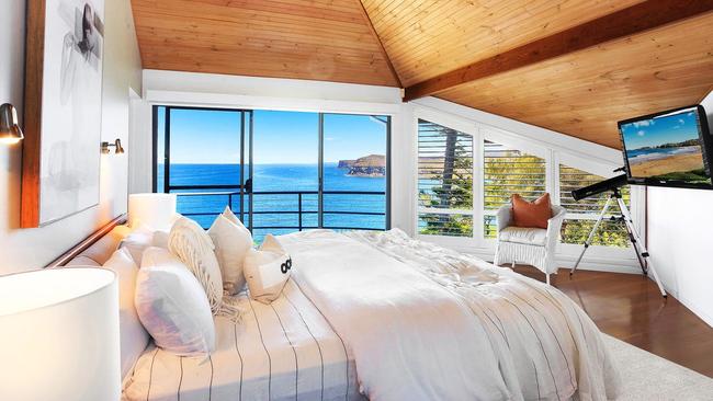 A bedroom with a view.