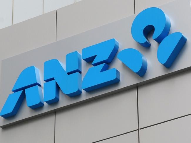 27/10/2011 WIRE: The new ANZ Bank logo adorns the bank's headquarters in Perth on October 27, 2011. The Australian banking giant will unveil its full-year profit results on November 3 -- the last of the "Big Four" to do so. AFP PHOTO / Torsten BLACKWOOD