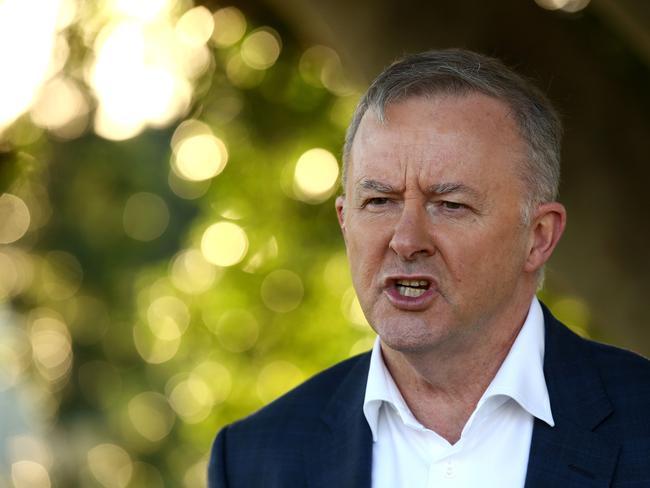 BRISBANE, AUSTRALIA - NewsWire Photos JULY 5, 2021: Federal Labor leader Anthony Albanese speaks at a press conference in Brisbane. Picture: NCA NewsWire /Jono Searle