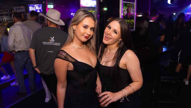 Chloe Sarra, Tia McNamata at Cocktails. Picture: Ricardo Lye