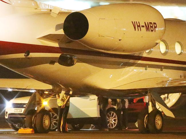 Taylor Swift touched down in Brisbane last night. Pic: Marc Robertson