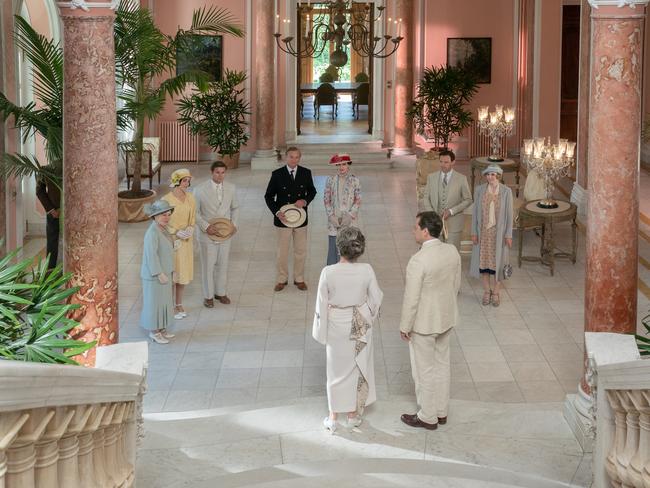 A scene from Downton Abbey: A New Era, with Nathalie Baye as Madame Montmirail. Picture: Ben Blackall/Focus Features