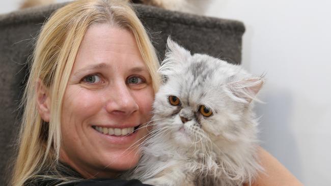 Owner Jackie Moureau with Sally. Picture Glenn Hampson