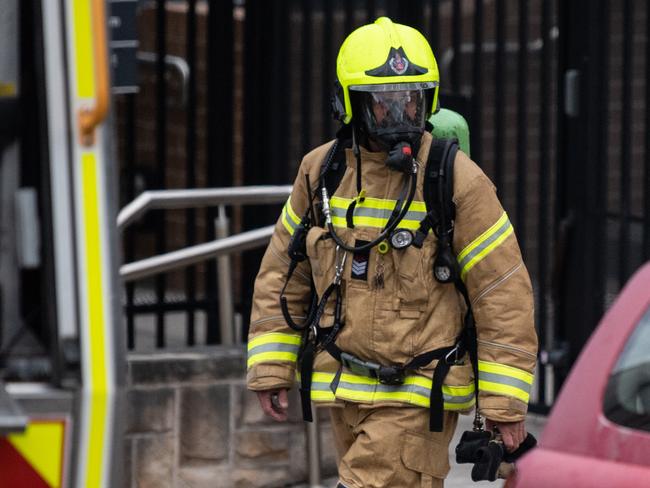 SYDNEY, AUSTRALIA - NewsWire Photos August 27, 2021:Firefighters at Waverley College in Sydney. Picture: NCA NewsWire / James Gourley