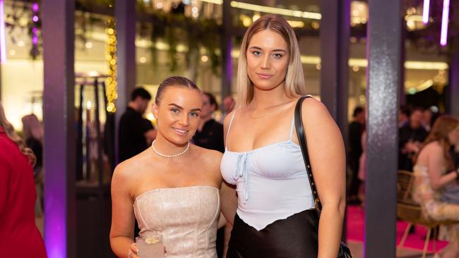 Lili Eastwood and Nikkita Smith at the Victoria's Secret Queensland Flagship Store Opening at Pacific Fair. Photo: Celeste Humphrey