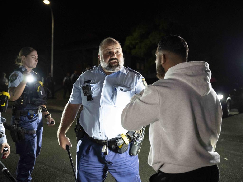 There were some confronting scenes following the alleged attack. Picture: NCA NewsWire / Monique Harmer