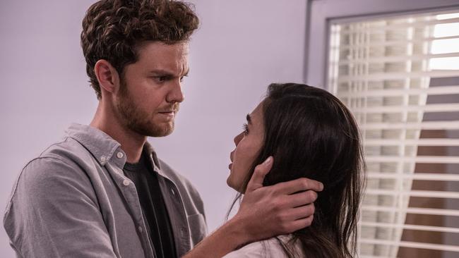 Jack Quaid and Melissa Barrera in Scream. Picture: Paramount Pictures and Spyglass Media