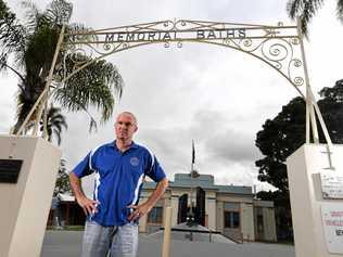 Lismore Workers Swim Team head coach Peter Harvey want Lismore City Council to reconsider their proposed changes to access to the Lismore Memorial Baths. Picture: Marc Stapelberg