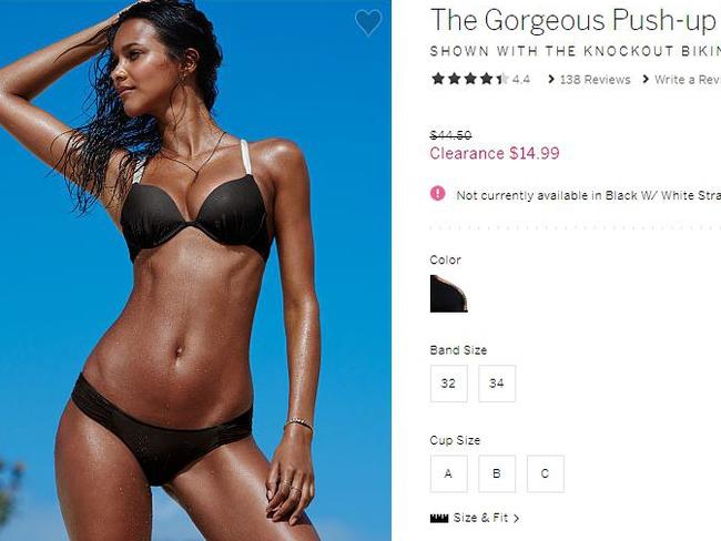 Has Victoria's Secret gone too far with re-touching? Picture: Victoria’s Secret