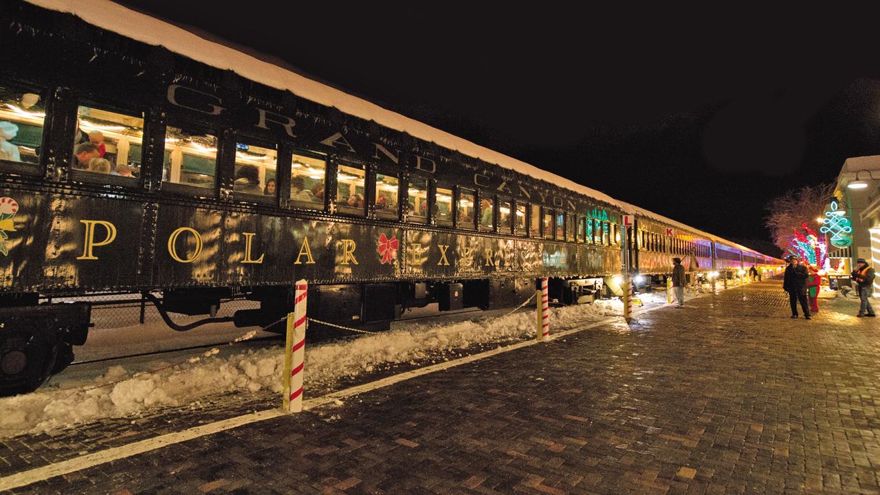 Polar Express train ride Flagstaff, Arizona escape