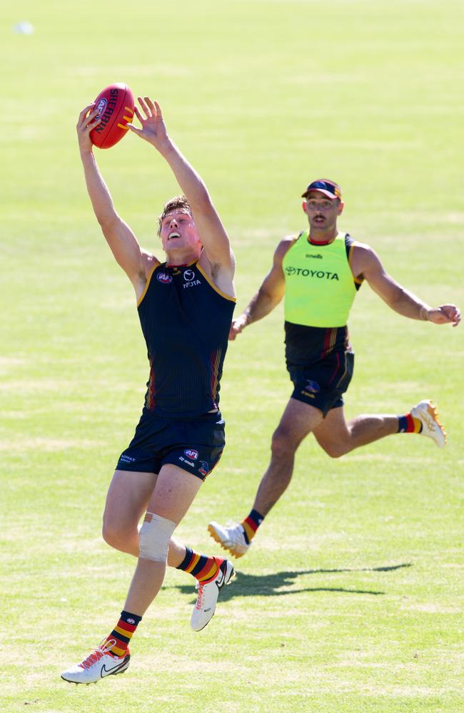 Crows training at Richmond Oval. Daniel Curtin. Picture: Brett Hartwig