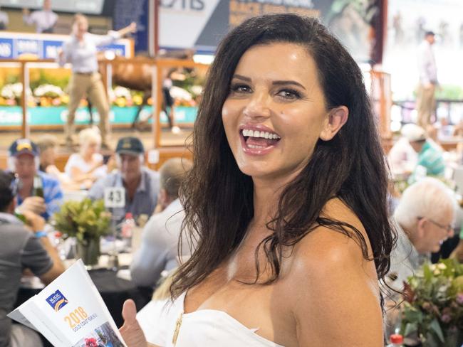 Suzi Taylor from 'The Block' at the Magic Millions sales. Picture by Luke Marsden.