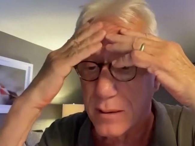 Actor James Woods became emotional on air. Picture: CNN