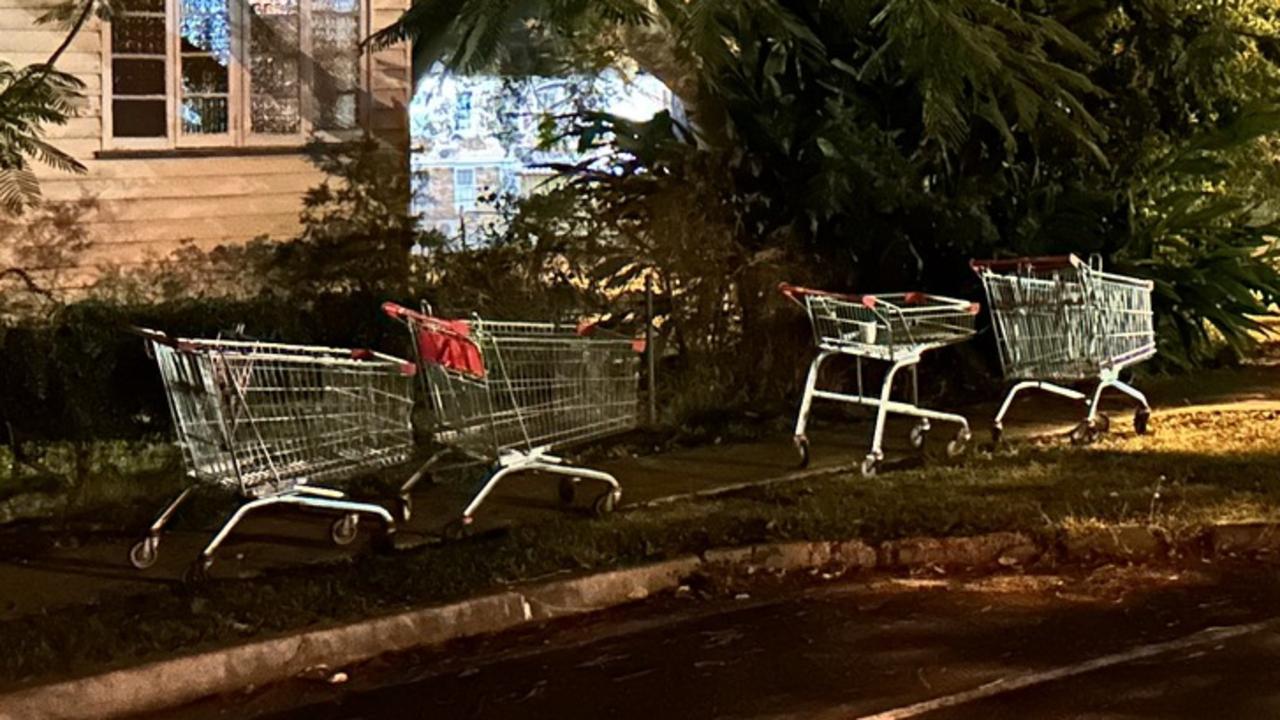 Councillor Bruce Devereaux said he usually finds about eight abandoned trolleys each night when he goes out, totalling more than 70 across a month-long period.