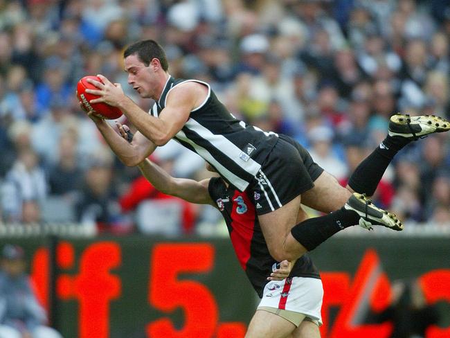 Didak taking a screamer on ANZAC Day in 2004.