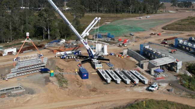 Shane Lee Jamieson pleaded guilty to charges after bogging a ute and three plant machines from a TMR Gympie Bypass site. Picture: TMR