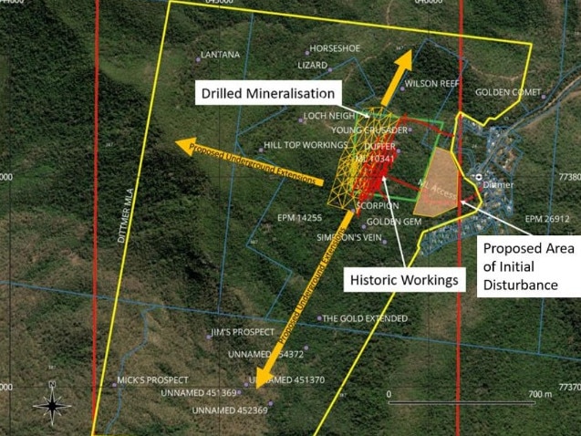 The proposed site of drilling directly borders the hamlet of Dittmer and has part of Kelsey Creek present on the proposed mine site.