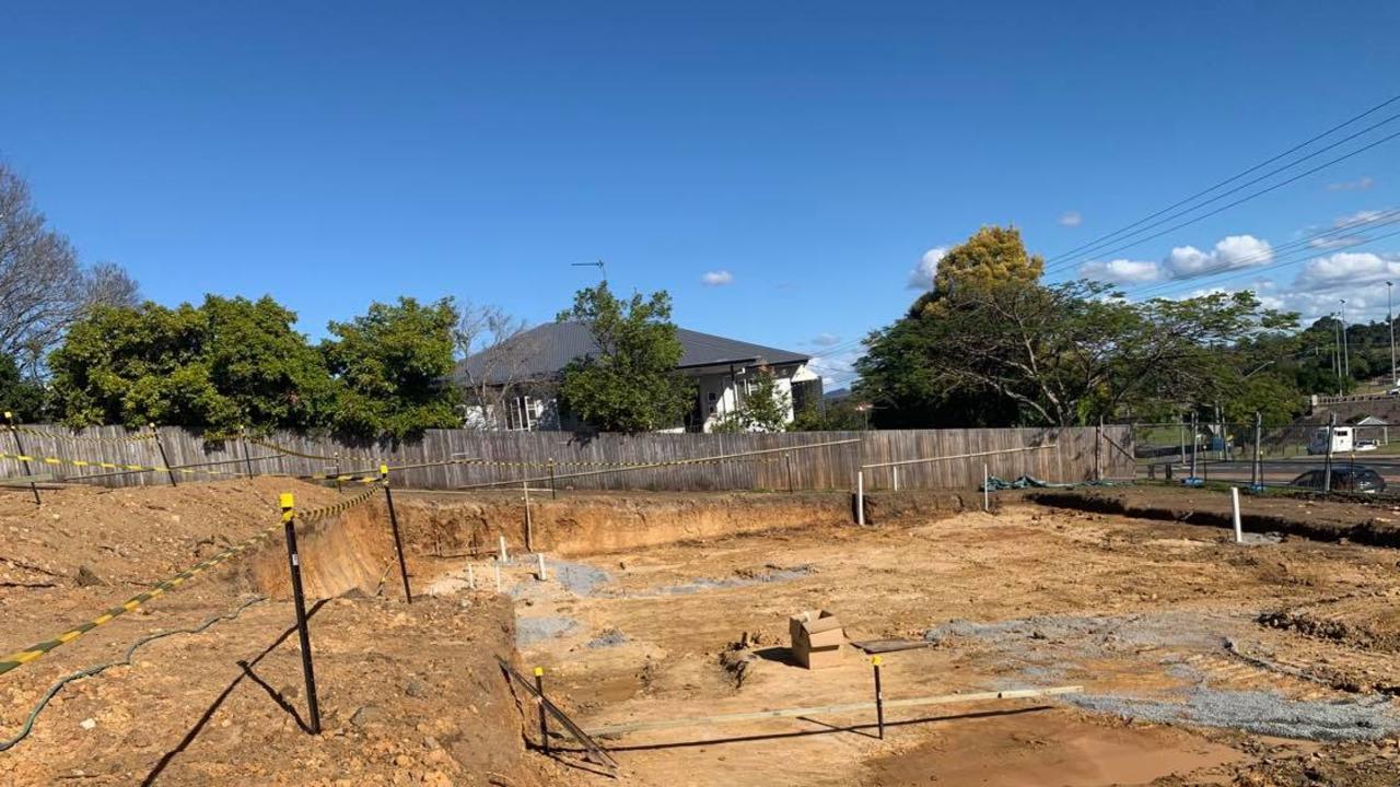 Work at the vacant block on Calton Tce, Gympie.