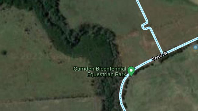 Camden Council has been fined $750,000 after a member of a local Men’s Shed was killed installing irrigation pipe at the Camden Bicentennial Equestrian Park in 2018. Picture: Google