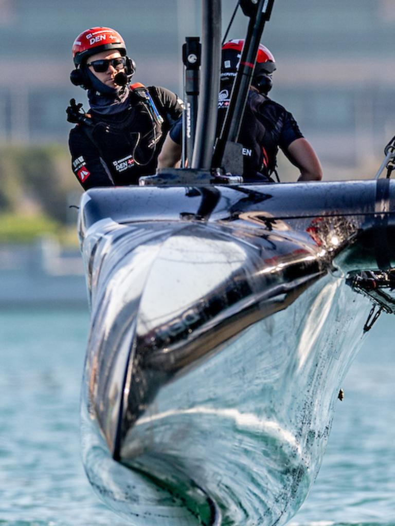 Nathan on the Danish boat.