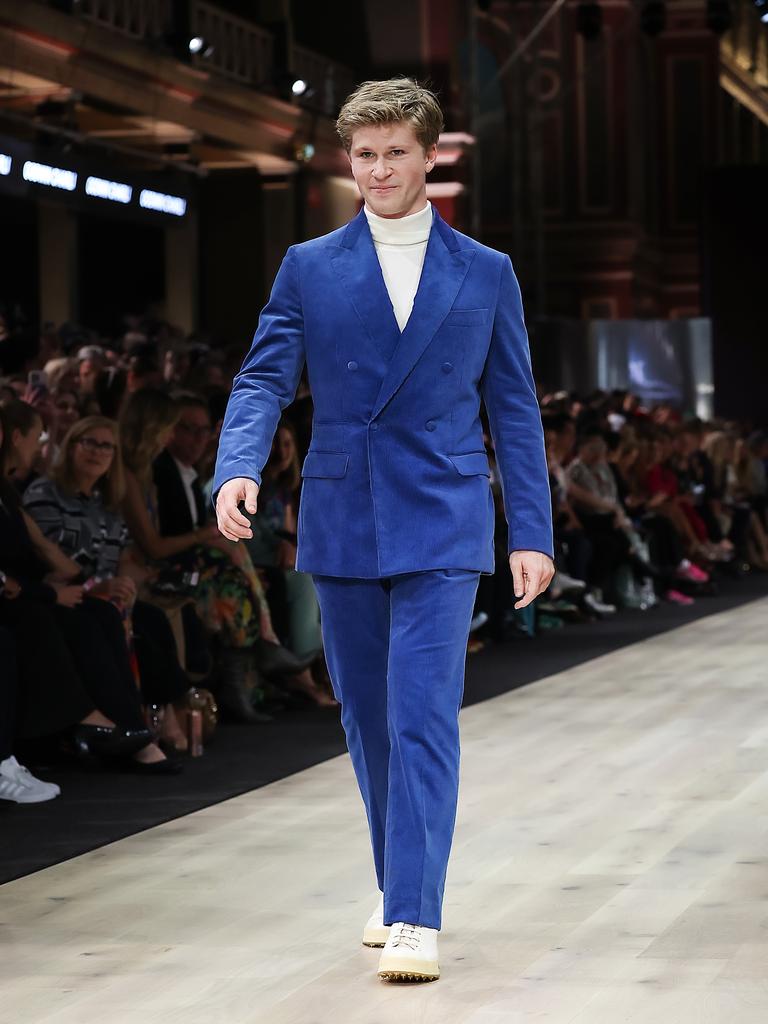 The 20-year-old was a model in the Suit Up Runway. Picture: Ian Currie