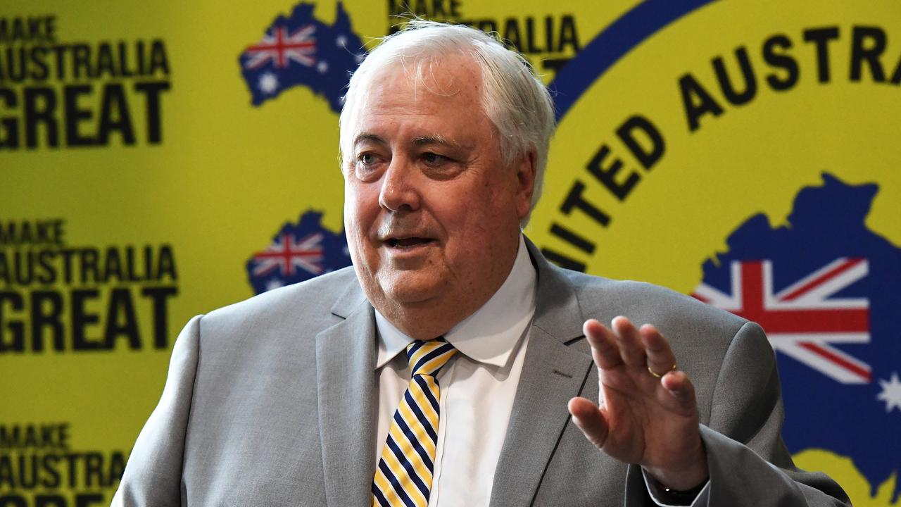 The LNP has acknowledged Clive Palmer as an enemy of the party.