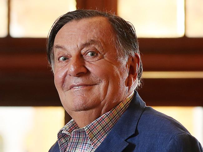 Comedian Barry Humphries in Brisbane ahead of his show The Man Behind the Mask showing at QPAC. Photographer: Liam Kidston.