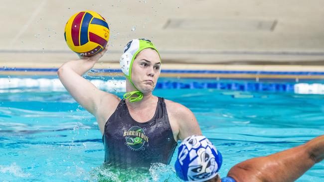 Amelia Hodgson in the Queensland Premier League Water Polo. Richard Walker