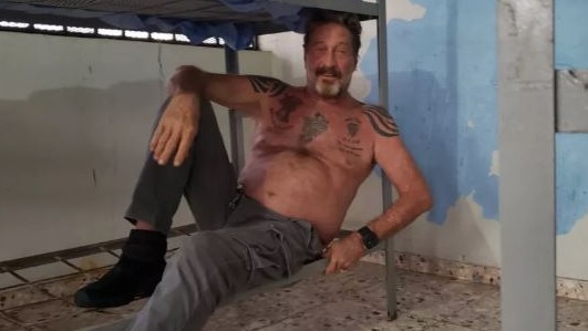 John McAfee tweets photos of jail stay. Picture: Twitter