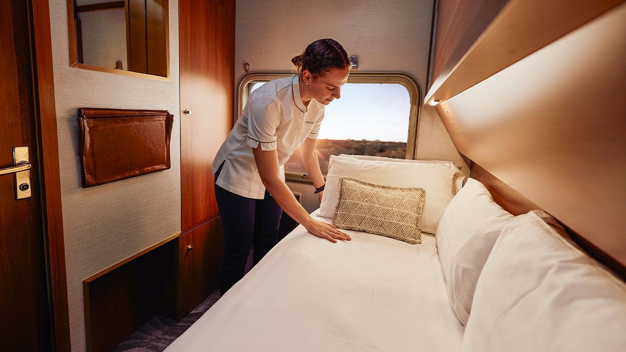The Ghan recently introduced a new gold premium cabin class.