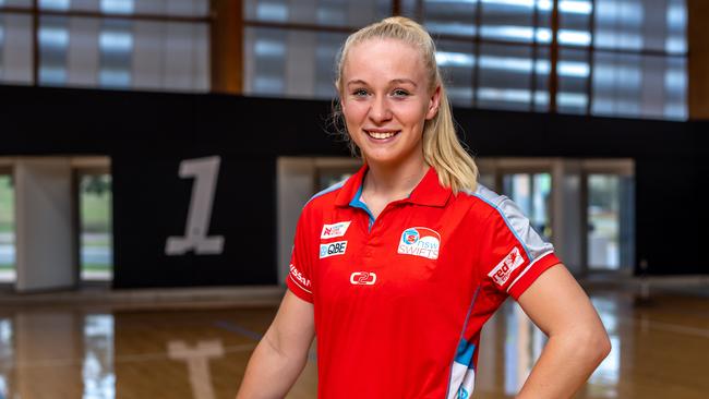 Tayla Fraser at Netball Central. Pic: Monique Harmer.