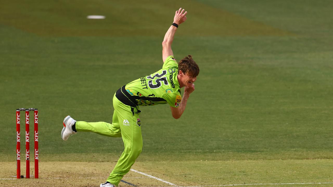 Thunder paceman Brendan Doggett made the most of a rare opportunity this season. Picture: Paul Kane/Getty Images