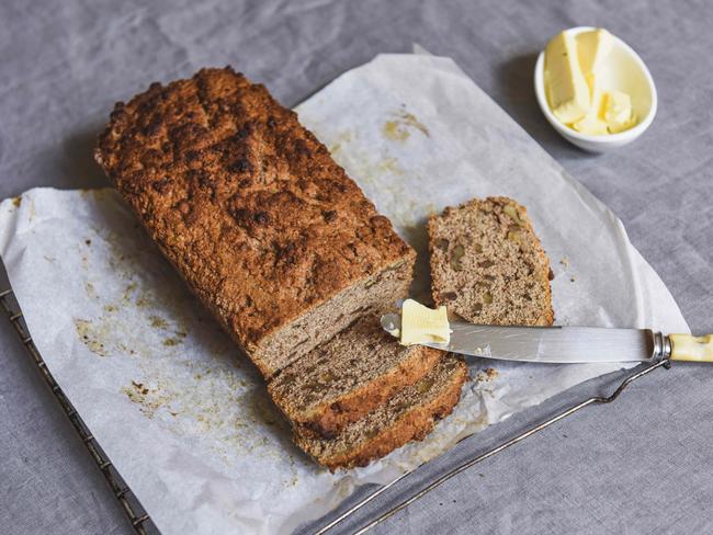 Baking time: Banana and walnut loaf using spelt flour. Picture: Dannika Bonser