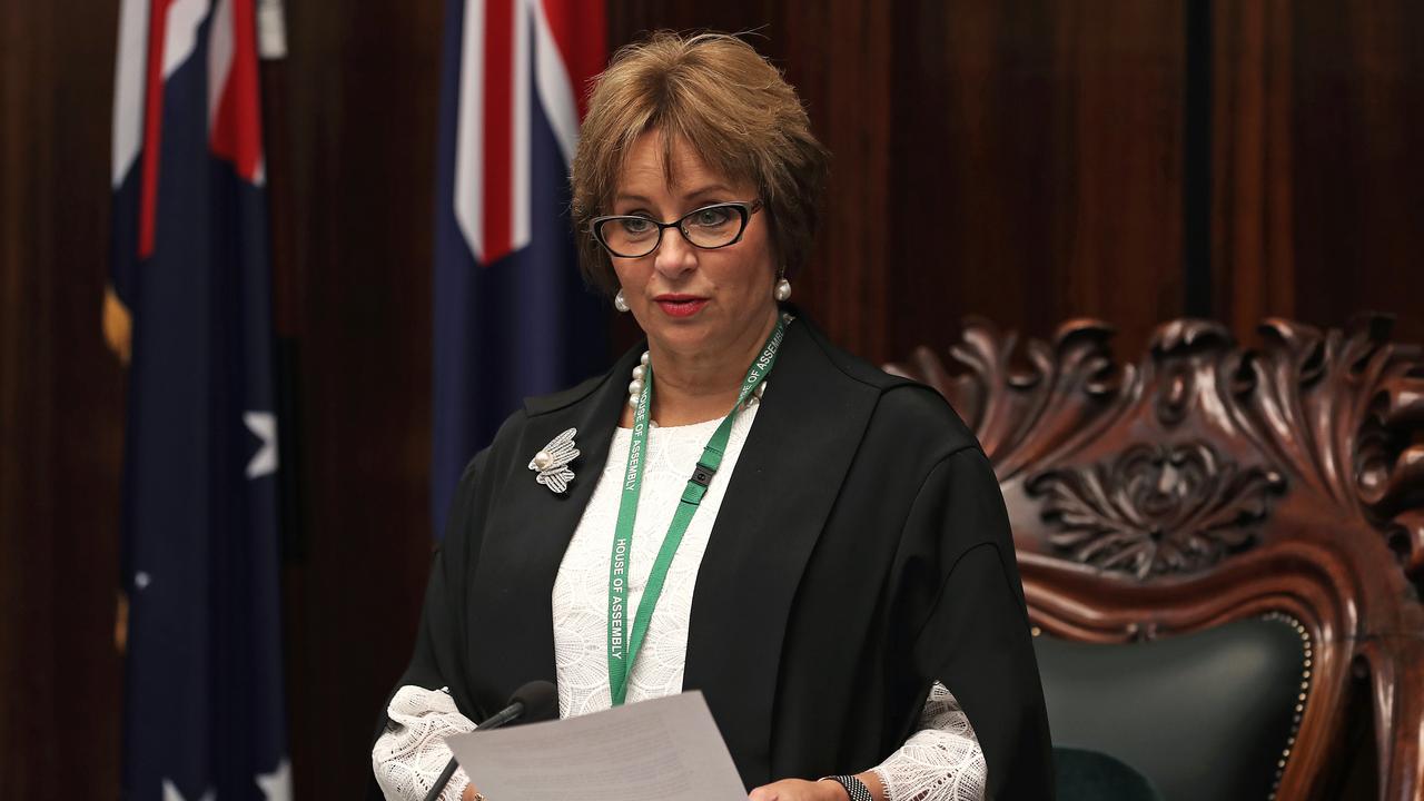 Sue Hickey made an immediate impact on the first day of Parlaiment, grabbing the Speakership – but how did she fare for the rest of the year? Picture: LUKE BOWDEN