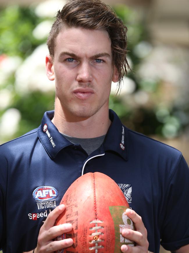 Geelong Falcon Brett Blair ahead of the AFL draft. Picture: Peter Ristevski