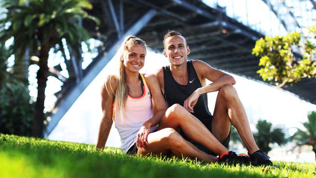 Australian athletics glamour couple Gen LaCaze and Ryan Gregson have been in career best form. Picture. Phil Hillyard