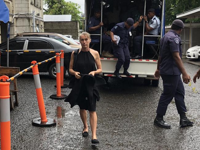 Yvette Nikolic arrives at court for the third day of her drugs trial. Picture:  Varanisese Bolatagane/ News Corp Australia