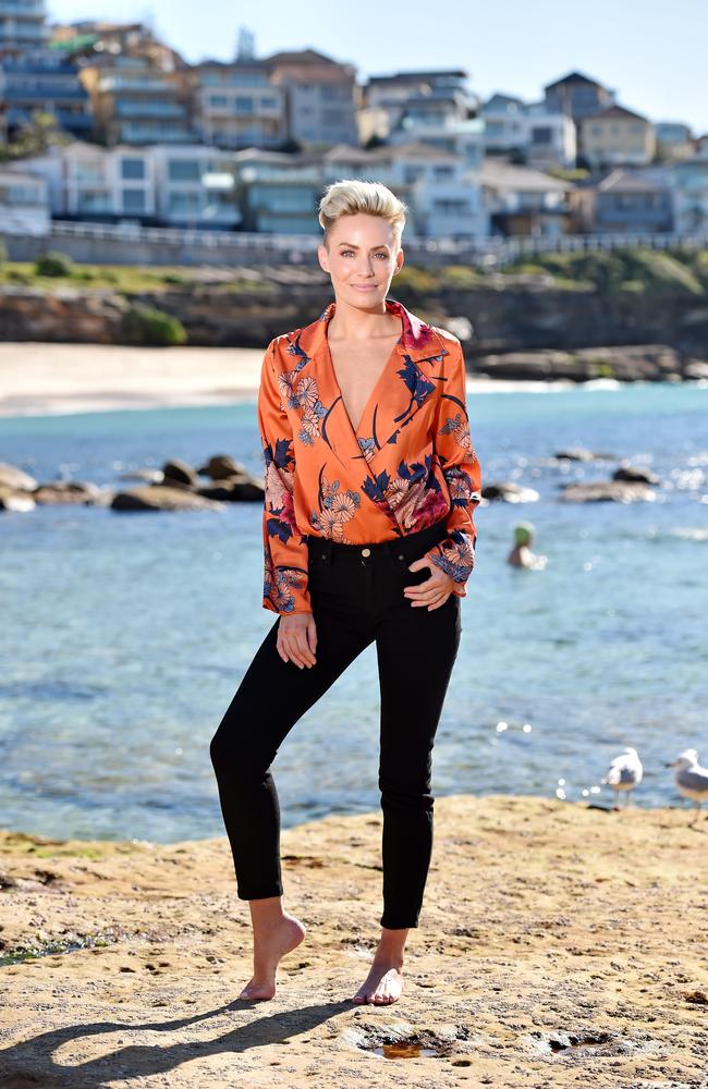 Taryn Williams poses during a photo shoot at Bronte. Picture: AAP Image/Troy Snook