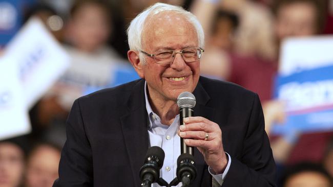 Democratic presidential candidate Senator Bernie Sanders has the best chance of beating Trump come November. Picture: AP/Andy Clayton-King