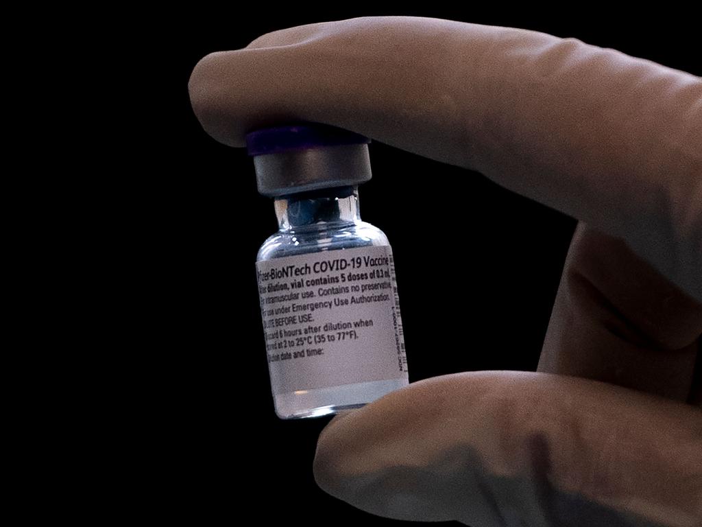 A health worker prepares an injection of the Pfizer-BioNTech COVID-19 vaccine. Picture: Tiziana Fabi/AFP