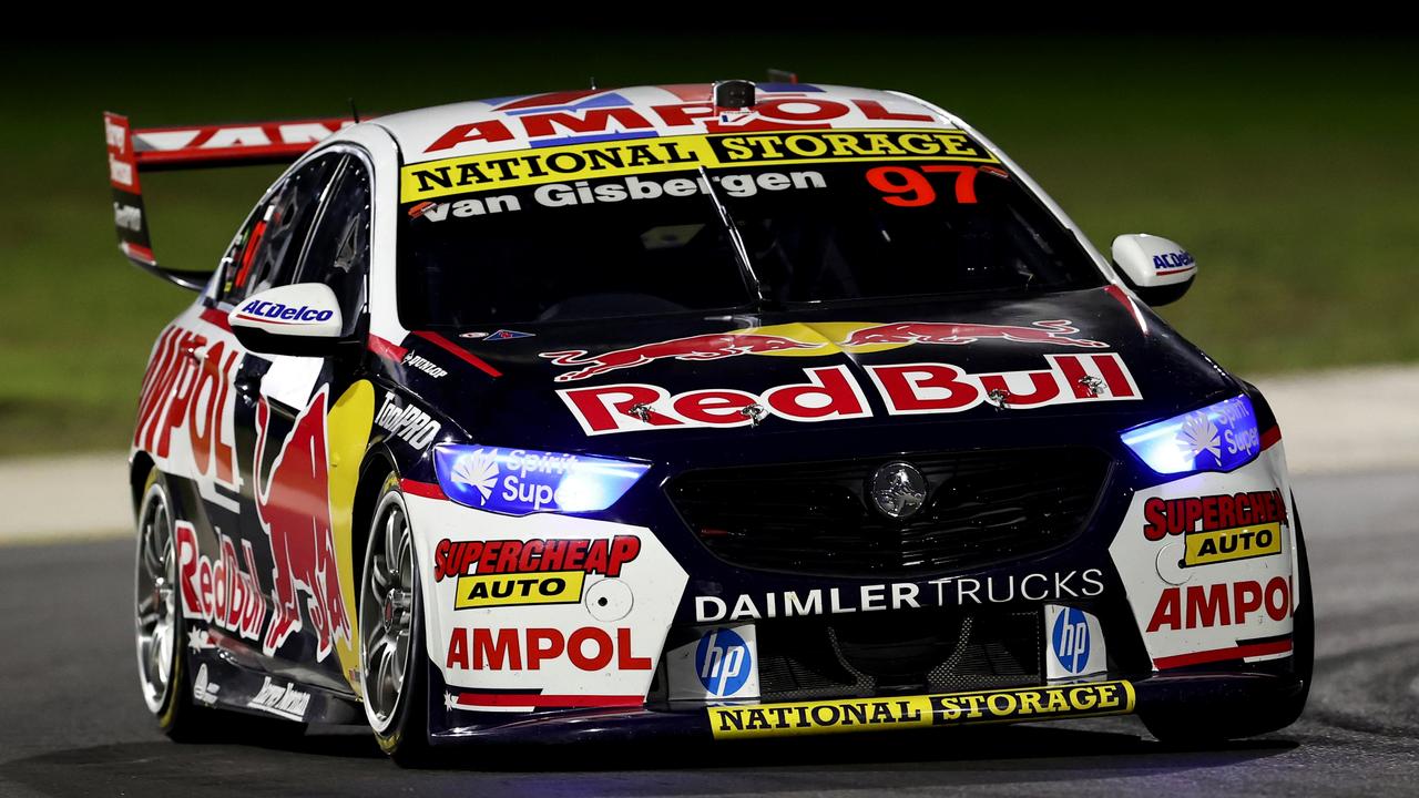 Shane van Gisbergen cruised to victory at Sydney Motorsport Park. Picture: Brendon Thorne/Getty Images