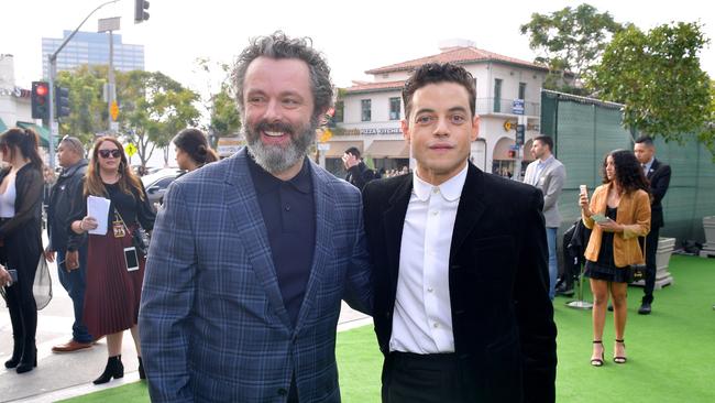 Michael Sheen with Rami Malek. Photo by Matt Winkelmeyer/Getty Images