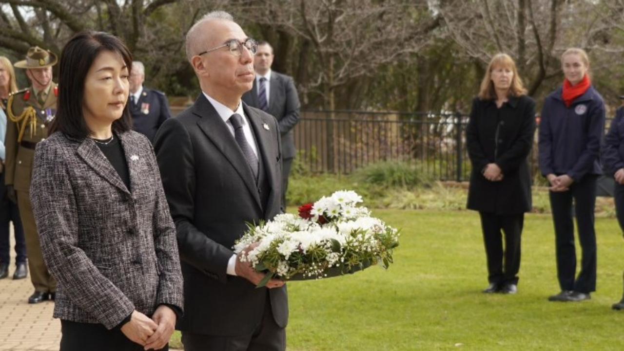 Japanese Ambassador Kazuhiro Suzuki attended the ceremony in Cowra. Picture: X