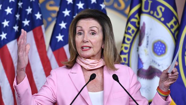 Nancy Pelosi wants any economic-relief package to include a long-term extension of the enhanced unemployment benefit. Picture: AFP