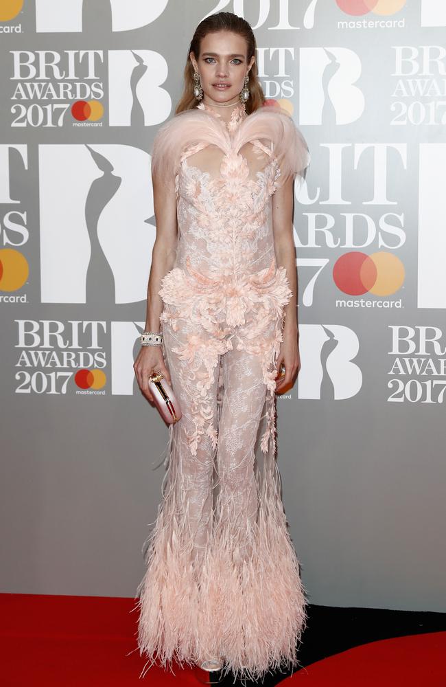 Natalia Vodianova attends The BRIT Awards 2017 at The O2 Arena on February 22, 2017 in London, England. Picture: Getty