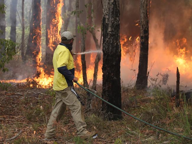 A man defends his property.