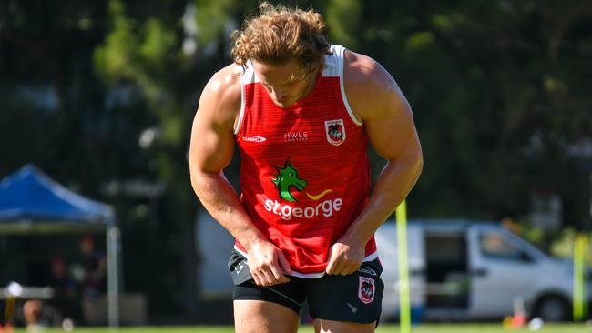 George Burgess during pre-season training. Picture: St George Illawarra