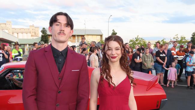 Students arriving at the Kingaroy State High School formal at Kingaroy Town Hall on November 11.